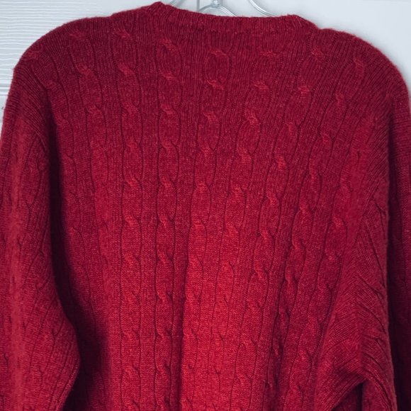 POLO by RALPH LAUREN 100% Italian Cashmere Iconic Cable Knit Sweater - Picture 13 of 13